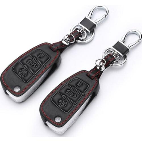 Genuine Leather Car Key Cover Case For Audi S Line Q7 Accessories Sq5 A4 B8 Key A3 A5 A6 A7 Tt 2016 Q3 Q5 Q7 R8 S6 S7 S8 Sq5 Rs5