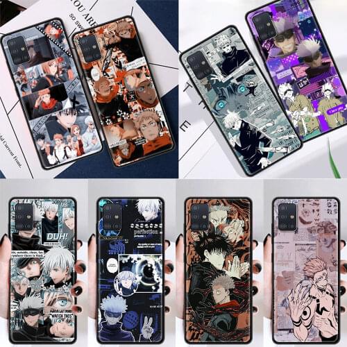 Jujutsu Kaisen Gojou Satoru Case Coque For Samsung Galaxy A50 A51 A71 A21s A10 A20 A30 A40 A70 A31 A41 A12 A32 A11 Cover Fundas