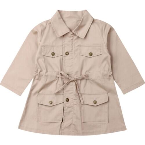 Citgeett Baby Girls Boys Kids Jacket Coat Autumn Winter Warm Children Tops Suits Trench Fashion Clothes