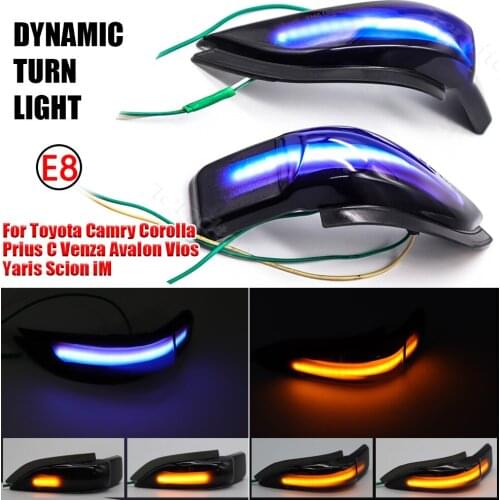 Dynamic Blinker Indicator Lamps Streamer Turn Signal Lights For Toyota Corolla Camry Prius Vios CHR Yaris Venza Avalon Altis