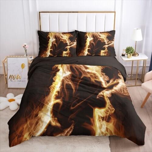 3D Duvet Cover Sets Bedding Set Quilt Covers Comforter Cases Bed Linen Full Twin Single King Queen Size Flower Style Bedclothes