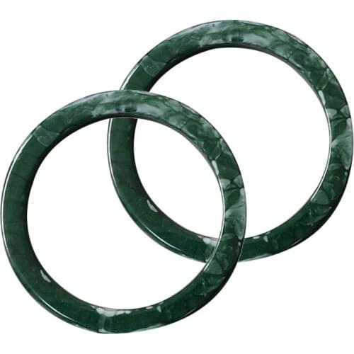 2pcs Ring Design Resin Purse Handle for Bag Handles Making Replacement DIY Craft