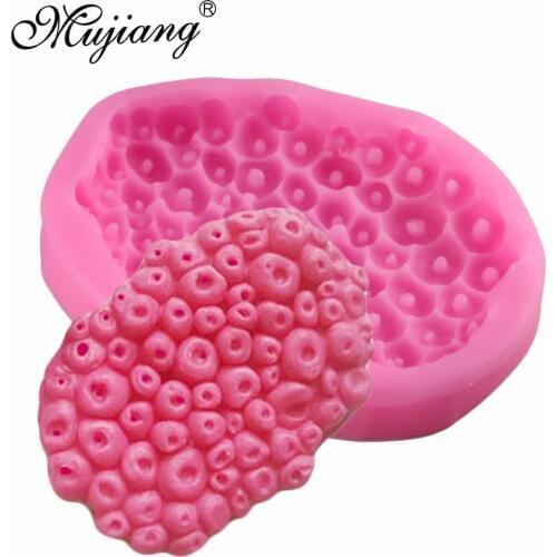 Mujiang Sea Design 3D Spongey Coral Silicone Mold Baby Birthday Fondant Cake Decorating Tools Candy Chocolate Gumpaste Moulds