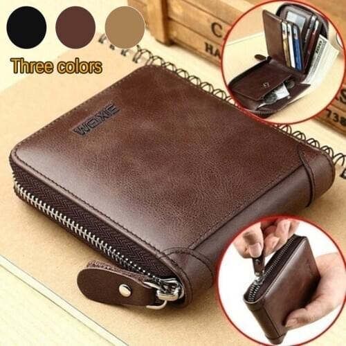 OCARDIAN Men Hasp Retro Short Wallet Mens Short Wallet Multi-Card Bit Wallets Coin Purse Fashion Holder Clutch Wallets