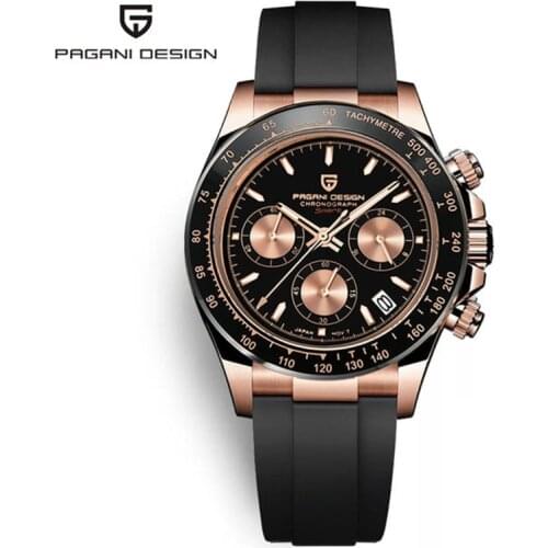 NEW PAGANI Design Top Brands Black Men Watches Luxury Quartz watch men Sport Chronograph 100M Waterproof wristwatch reloj hombre
