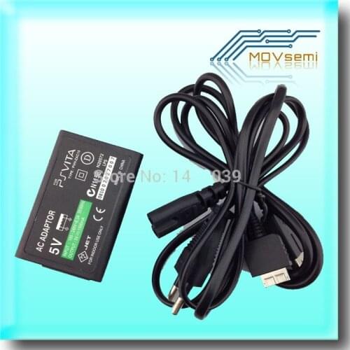 New AC adapter For PS VITA PSV power adapter with USB cable Charger adapter for ps vita US plus and EU plus