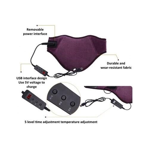 New Artifact USB Electronic Heating Moxibustion masage Neck Belt Promote Blood Circulation Improve Fatigue Cervical vertebra