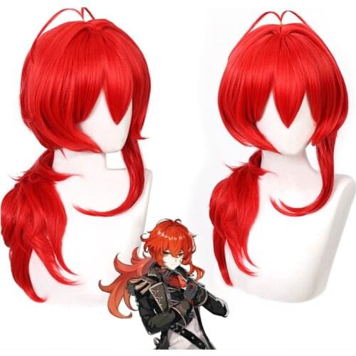 Anime Cosplay Wig Synthetic Master Shengda Cosplay Hair Extensions Di Luke Wig Air Volume High Temperature Soft Hair Role Play