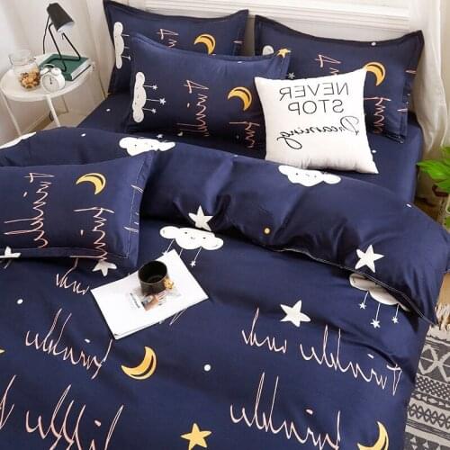 Quilt cover + pillowcase) 3-piece quilt cover 150x200x230 single and double 1.5m washed cotton quilt