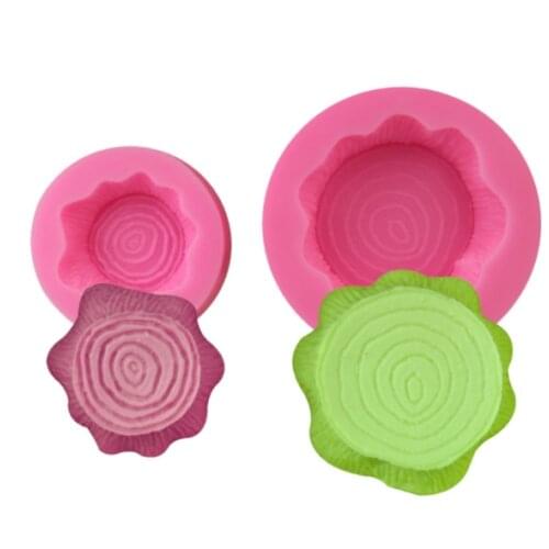 Size stump shape liquid silicone cake mold chocolate plug-in decorative baking mold DIY drop glue pendant