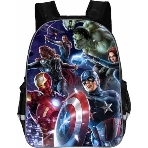 11-16-inch bag Mochilas Avengers backpack For Teenage Boys Children School Bags Heroes Cartoon Backpack Captin America Bags