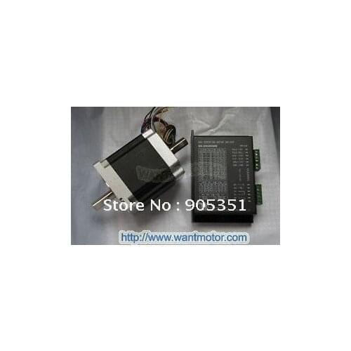NEMA 34 Stepper Motor 11.2N.m ,Dual Shaft 85BYGH450C-012B & CNC Stepper Driver 7.8A DQ860MA CNC mill kit