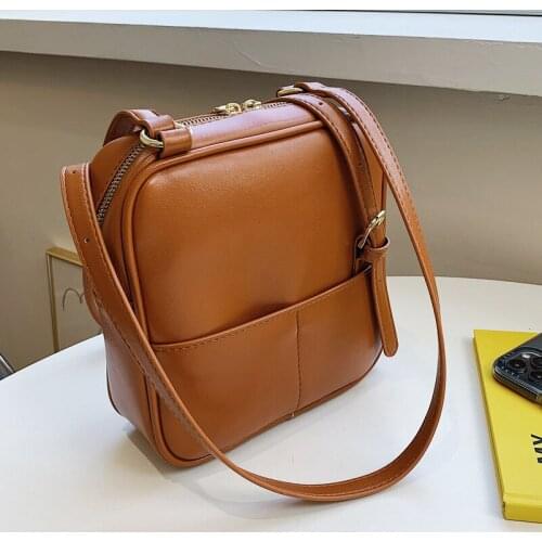 High Quality Ladies Shoulder Bag 2021 New Trendy Fashion Simple Shoulder Messenger Bag Autumn Korean Version Small Square Bag