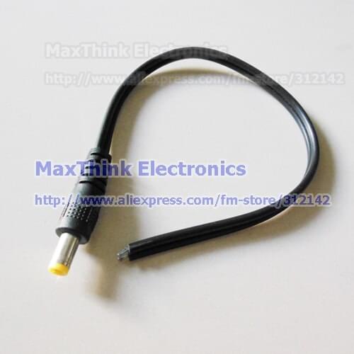 DC Power Lead male, pigtail for CCTV camera power ,5.5x2.1mm , Thick ,10pcs , Free shipping