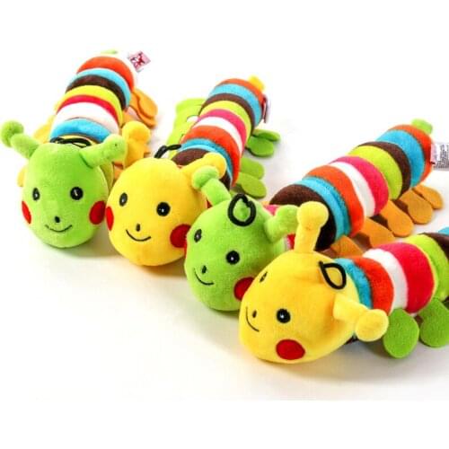 Pet Supplies Dog Toys Teddy Bichon Puppy Dog Toys Sound-resistant Bite-resistant Teeth Toy Rainbow Caterpillar Plush Pet Toy