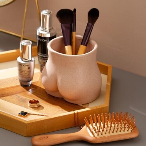 Creative Nordic Human Body Art Bust Statue Ceramics Vases Flower Pot Decor Ornaments Tabletop Vase Home Decoration Accessories