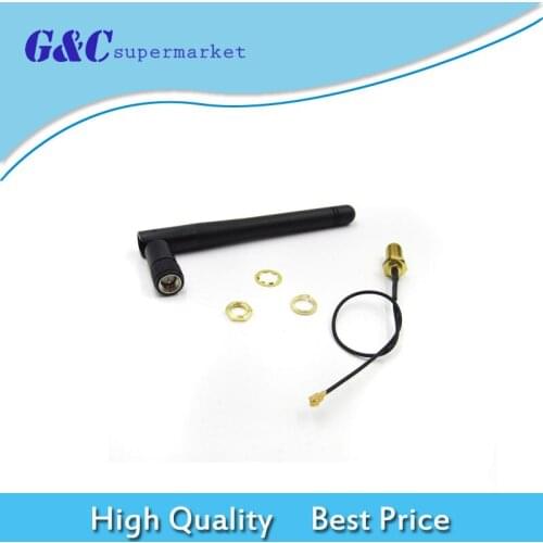 SMA Antenna Extension Cable 3DBI Gain Antenna for ESP8266 Serial Wifi Module ESP-02 2.4G