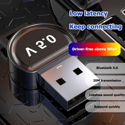 USB 5.0 Adapter Wireless Audio Dongle Music Receiver USB Bluethooth Transmitter For Laptop Computer PC Headphones