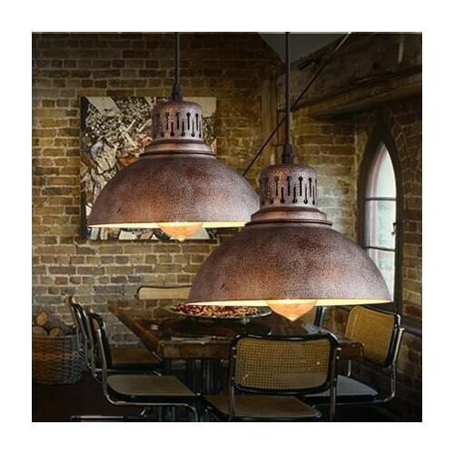 Vintage lustre rustico Coffee Shop Bar Kitchen island Chandelier E27 Edison Pendant Lamp Industrial Loft Retro Chandelier Light