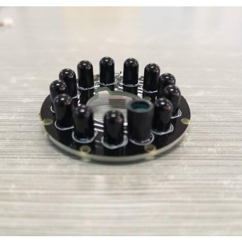 DC12V 940nm IR Infrared LED boards 12pcs IR LEDs Power Invisible Night vision IR lamp panel CCTV Fill Light board