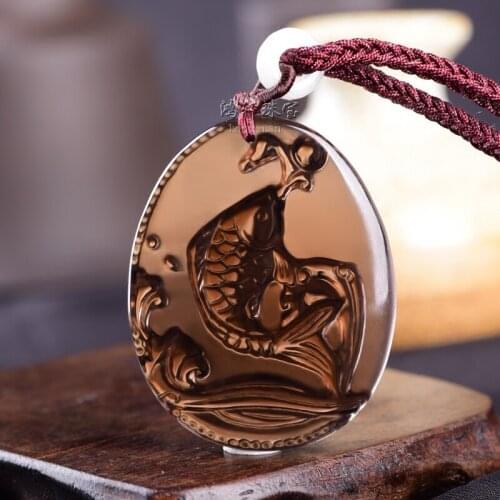 2017 respect for the election is a sheep mascot koi pearl pendant ice kind obsidian pendant