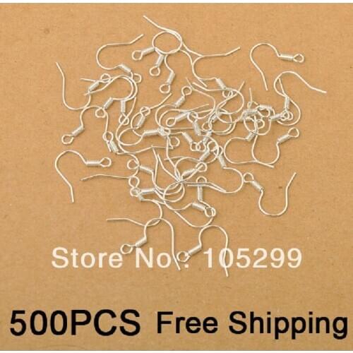 500PCS/Lot Top Quality Earring Hook Diy Findings For Women 925 Sterling Silver Earrings Hot Diy Gift 100PCS/Bag