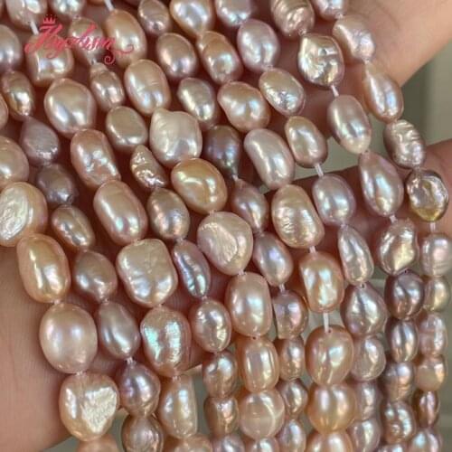 8-9,9-10,10-11mm Purple Irregular Freshwater Pearl Beads Natural Stone Beads For DIY Necklace Jewelry Making 14.5" Free Shipping