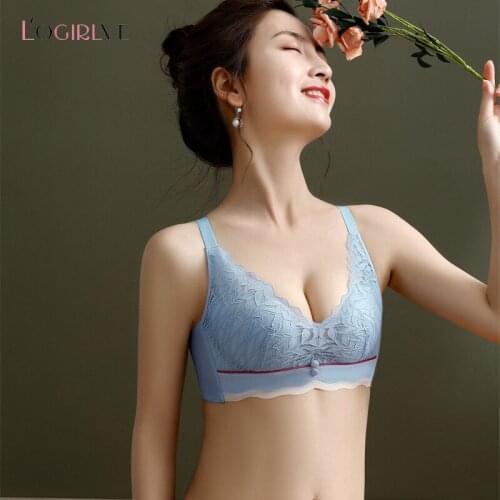 Logirlve New Style Sexy Womens Bra Seamless Lingerie Comfort Push Up Bra Breathable Women Underwear Small Brassiere Bralette