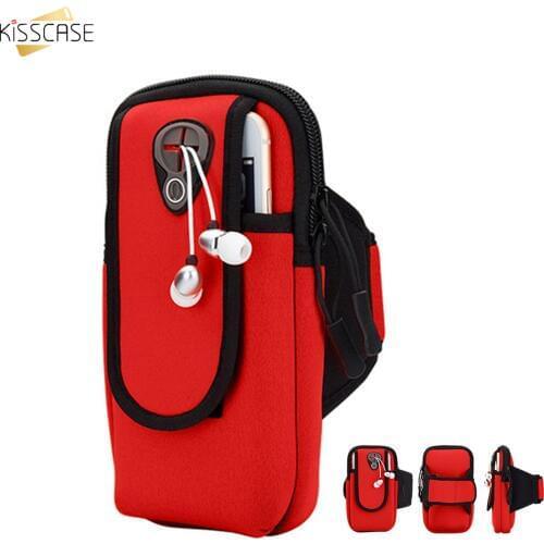 Kisscase Sports Running Armband Bag Case Cover Running armband Universal Waterproof Sport mobile phone Holder Outdoor Phone Arm