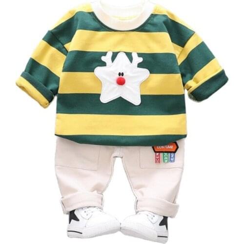 Children Fashion Outfits Spring Autumn Baby Girl Clothes Set Boys Cotton T Shirt Pants 2Pcs/sets Toddler Costume Kids Tracksuits