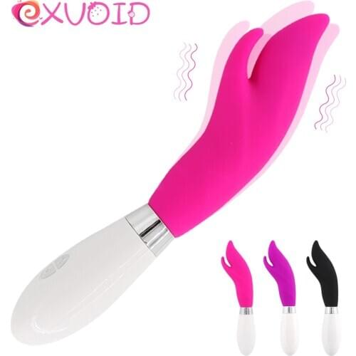 EXVOID 10 Frequency Dildo Vibrator Silicone AV Stick G Spot Massager Sex Toys For Women Deep Stimulate Vibrators for Women