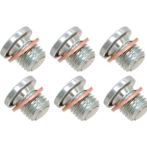 M12x1.5 Magnetic Engine Oil Drain Plug and Washer Gasket For Polaris ACE 325 500 570 900 RZR Sportsman Ranger Turbo Scrambler