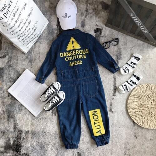 CNFSNJ Soft Denim Baby Romper Graffiti Infant Clothes Newborn Jumpsuit Baby Boy Girls Costume Cowboy Fashion Jeans Children