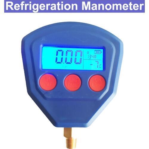 R22 R410 R407C R404A R134A Air Conditioner Refrigerant Low & High Pressure Gauge PSI KPA Refrigeration Pressure Gauge Coolant