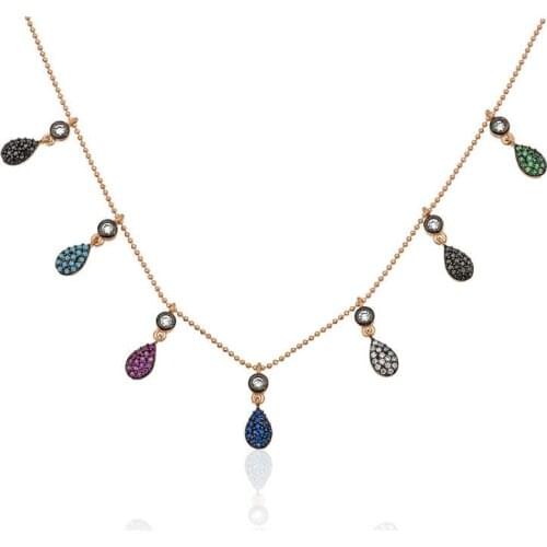 Silver Color Lady Luck Necklace