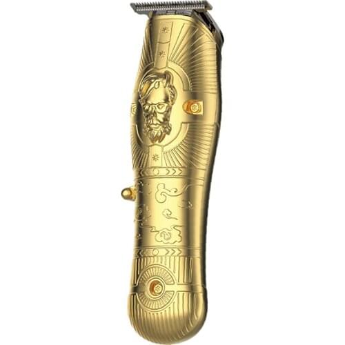 Mini Two One Men Professional Cordless Hair Clippers Kemei Km-3709pg Gold Individuality Rechargeable Electric Hair Trimmer