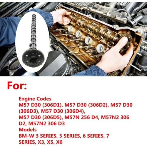 AP03 Exhaust Camshaft For BMW 3 5 6 7 Sereis X3 X5 X6 E90-E93 E46 E60 M57 11317791580