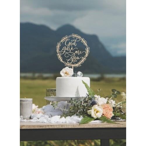 Religious Cake toppers and God gave me you Cake Topper, Wedding cake topper, Cake topper for Baptisms