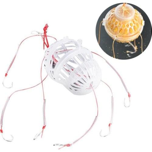 Explosion Hook Fishing Hooks Outdoor Baits Cage Basket Feeder Holder Plastic Fishhook Tackle Accessories Tools