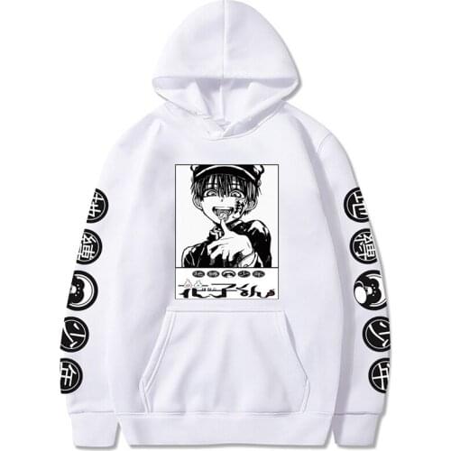 Anime Janpan Toilet-Bound Hanako-kun Hanako Kun Hoodies Pullover Cosplay Hooded Sweatshirt Harajuku Streetswear Hoodie Men