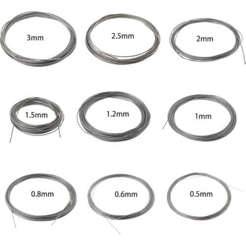 10m Stainless Steel Wire Rope Soft Fishing Lifting Cable Steel Wire Rope