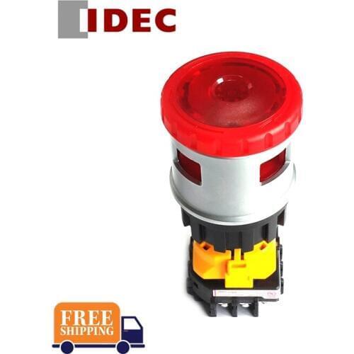 IDEC SWITCH XN4E-TL403Q4MR 30mm 3nc Padlock with lamp emergency stop switch 3 normally closed