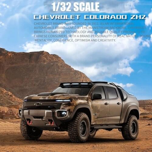 High Simulation 1:32 Colorado ZHZ Pickup Model,Alloy Pull Back Car Toy,4 Open Door Kids Gifts Wholesale Free Shipping