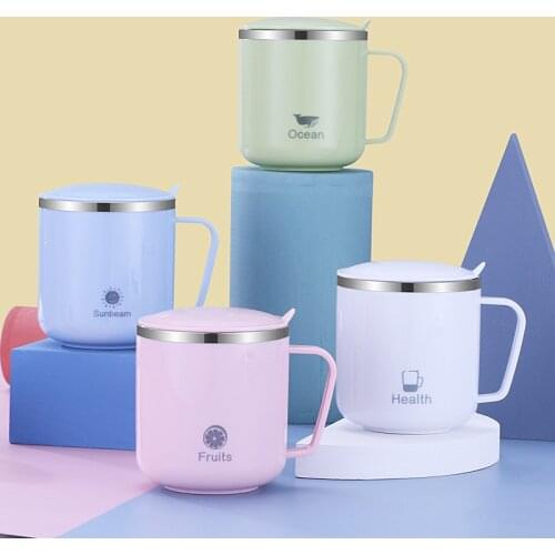 1PCS/3PCS 304 Stainless Steel Beer Mug Simple Office Water Cup Beer Mugs Milk Household Cups Water Drinking For Home Wholesale