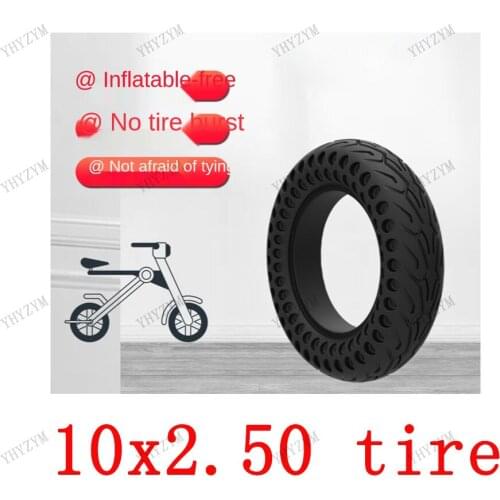 10 Inch Tires 10x2.5 Honeycomb Explosion-Proof Solid Tires Hollow Tyres For Shilop Electric Scooter Front And Rear Wheels