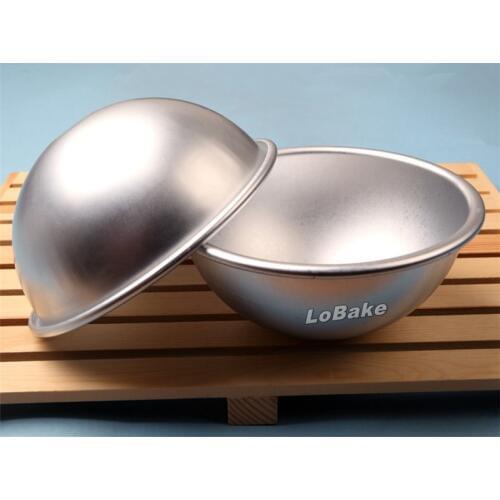 2pcs/lot) High quality 6 inches half ball shape aluminum metal cake mold pan Candy decoration DIY kitchen Cake Making supplies