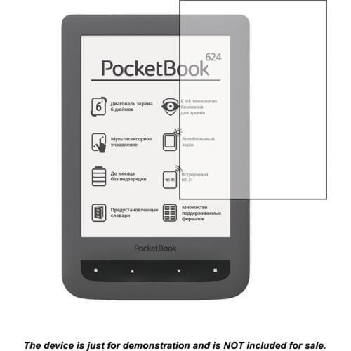 2x Clear LCD Anti-Scratch Screen Protector Guard Cover Shield Film Skin for Pocketbook Touch 624/626 Accessories
