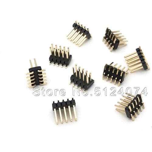 20pcs/lot SMT Double row needle 2*5P male seat spacing 1.27mm DIP 10pin Patch straight needle male Header connector
