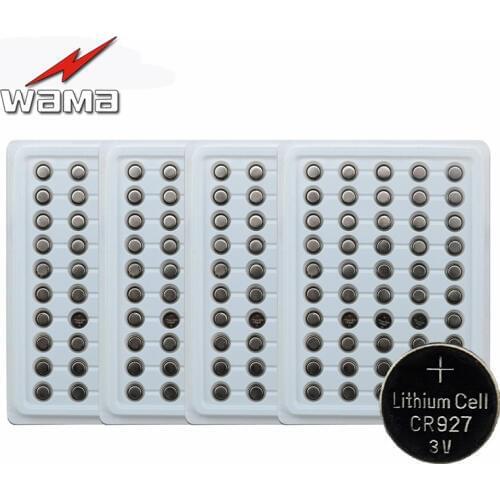 200pcs Buffle CR927 3V 30mAh Coin Lithium Batteries For Wacthes Camares Toys