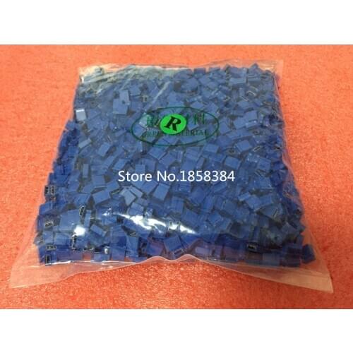 2000PCS/LOT 2.54mm blue close type mini jumper for pin header
